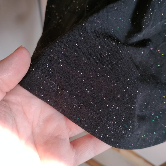 🌹The Quiet Luxury Collection🌹 H&M Black Jersey Sparkle Blouse - Picture 3 of 14